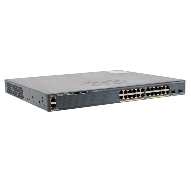 Cisco Catalyst 2960X 24 port GigE PoE Switch WS-C2960X-24PD-L