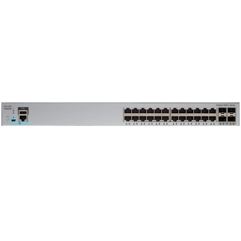 Cisco Catalyst 2960L 24 Port SFP Switch WS-C2960L-24TQ-LL 