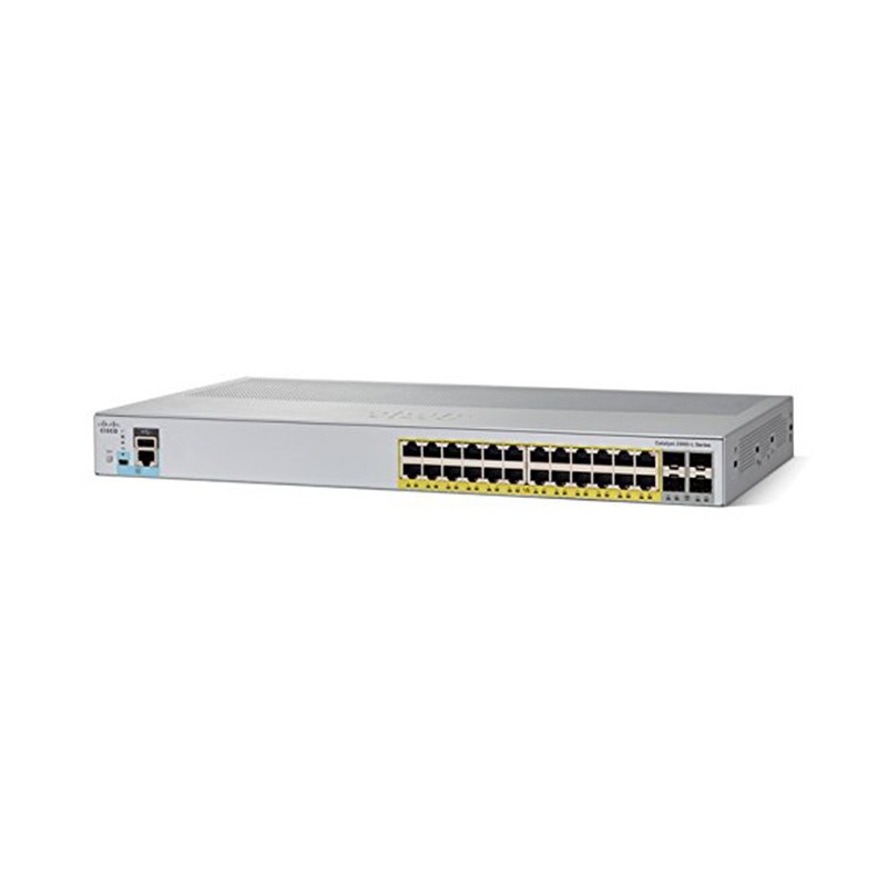 Cisco 24 port PoE+ 4x10G SFP+ Network Switch WS-C2960L-24PQ-LL