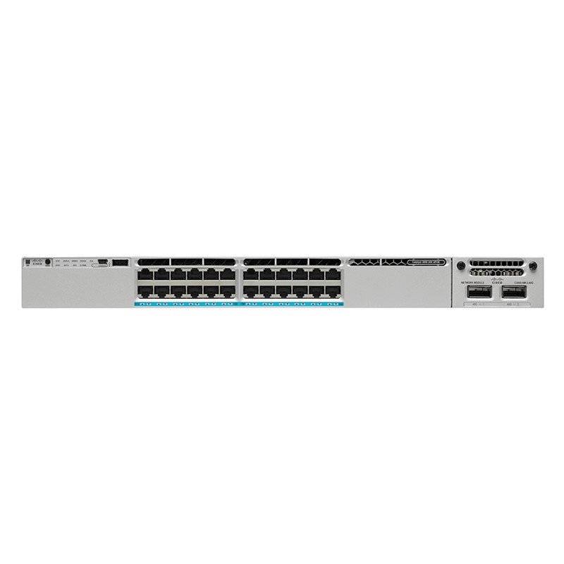 Cisco 3850 24 port gigabit network switch WS-C3850-24XU-L