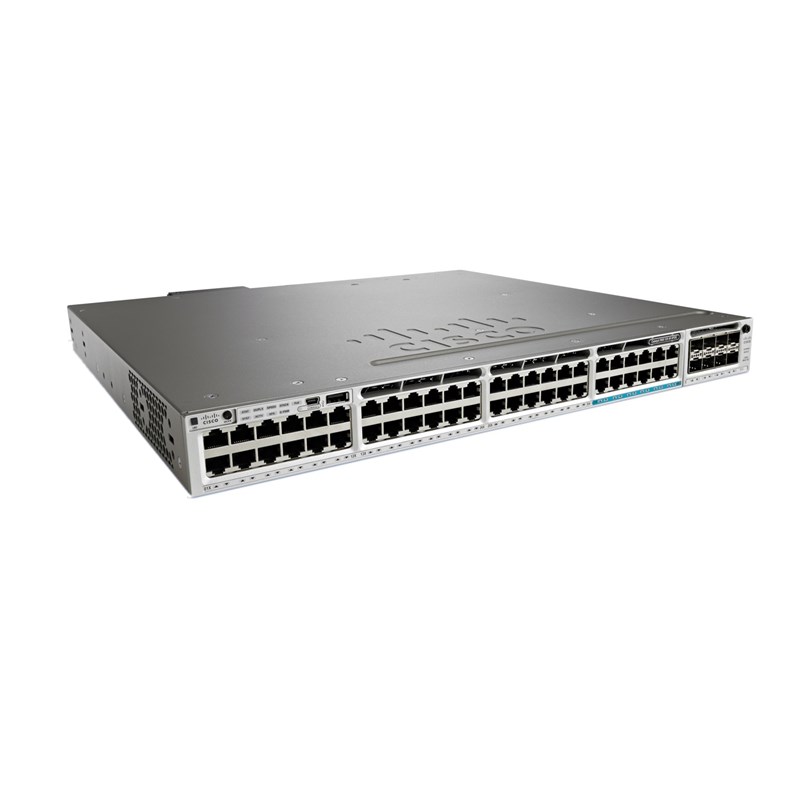 Cisco 3850 Series 48 Port Fiber Optic Switch WS-C3850-12X48U-L 