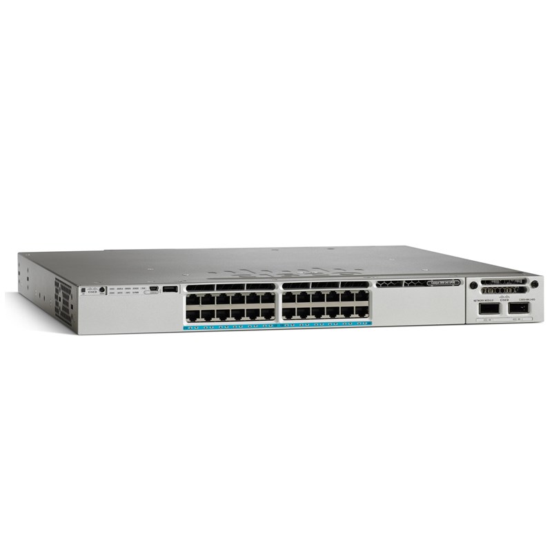 Cisco 3850 Series 24 Port Gigabit Network Switch WS-C3850-24XU-E 