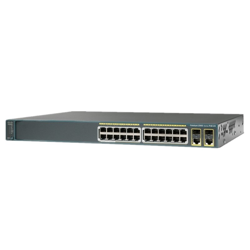 Cisco 2960 Series 24 ports Managed Switch WS-C2960-24PC-L