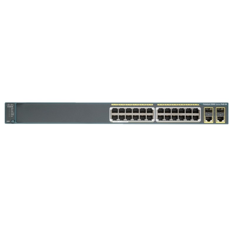 Cisco Catalyst 2960 24 Port PoE Switch WS-C2960-24PC-S
