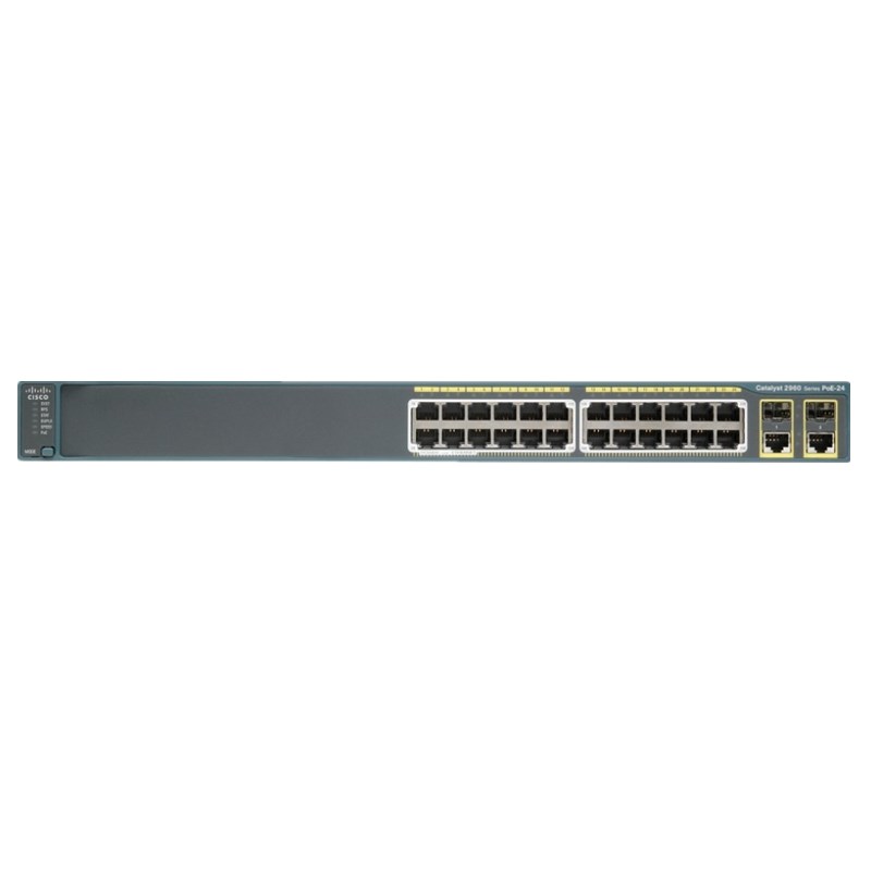 Cisco 2960 Series 24 ports Managed Switch WS-C2960-24PC-L