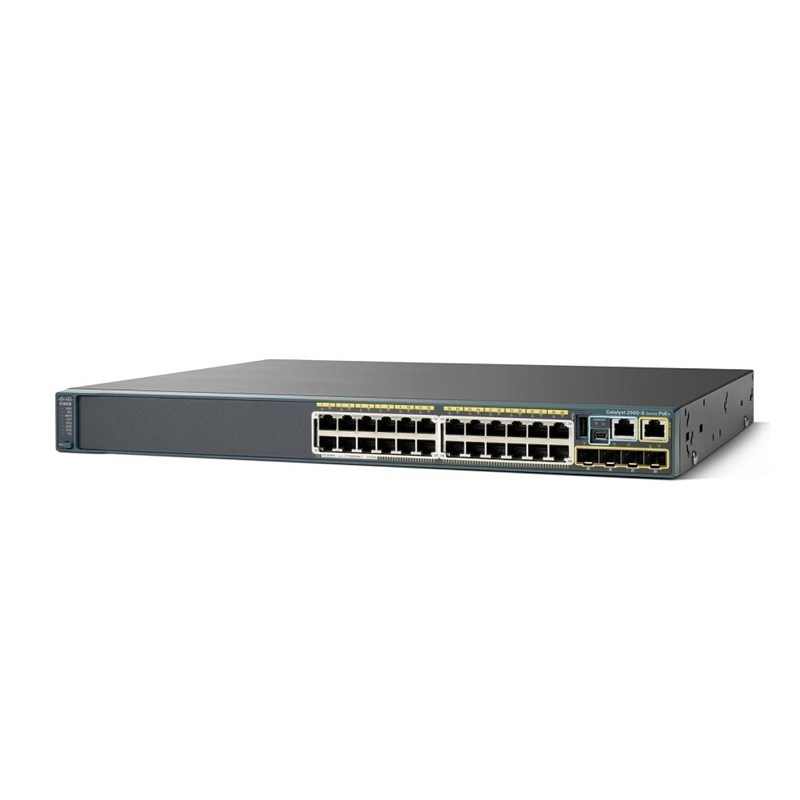 Cisco 24 Port PoE Gigabit Ethernet Switch WS-C2960S-24PS-L