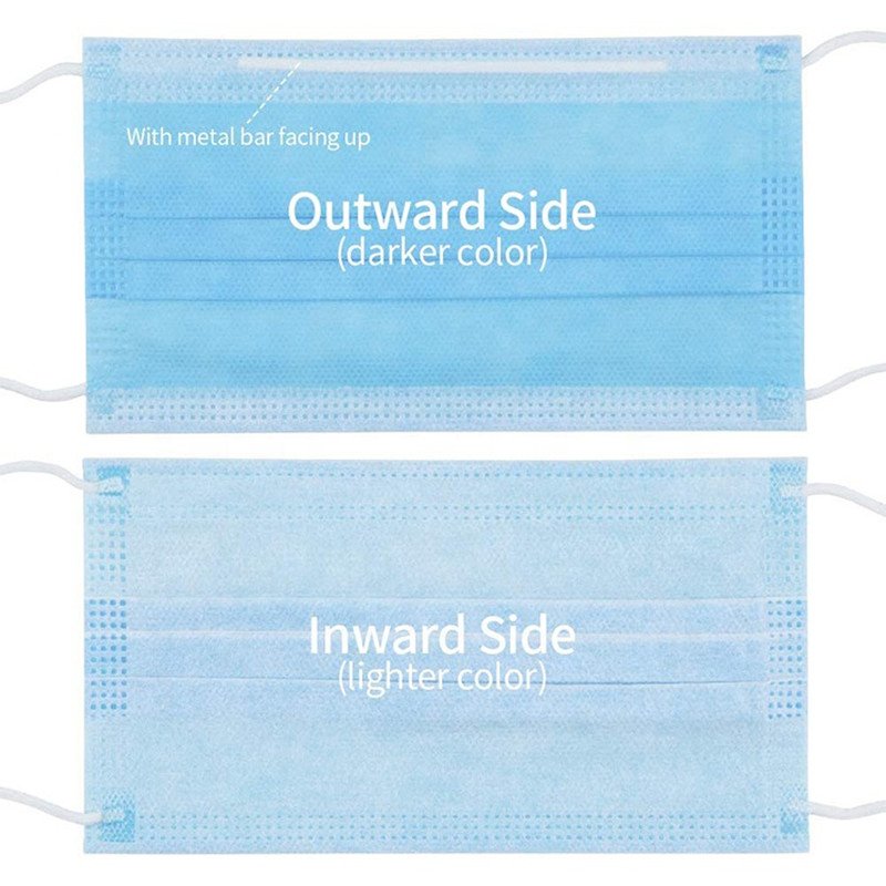 Regular anti-virus and dust-proof 3-layer non-woven disposable masks