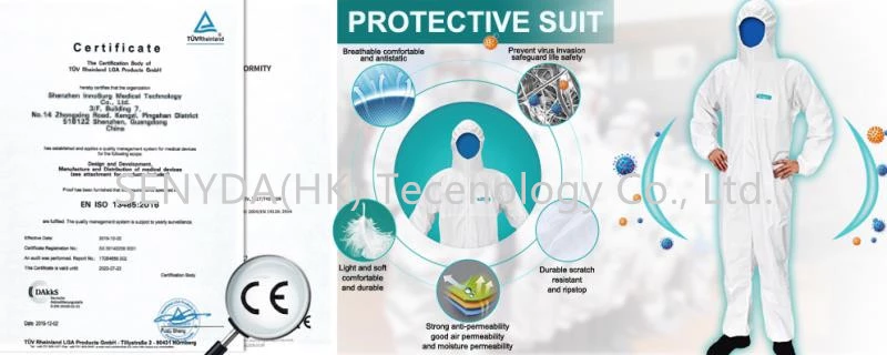 High quality professional medical isolation and pollution prevention protective clothing
