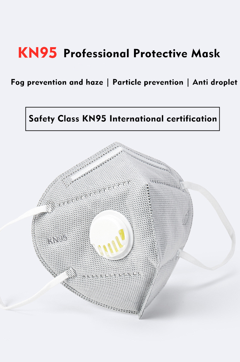 KN95, Breathing Valve Mask, Selfpriming Filter Type Antiparticle