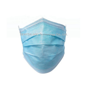 4 layer non-woven disposable high quality wholesale blue face mask