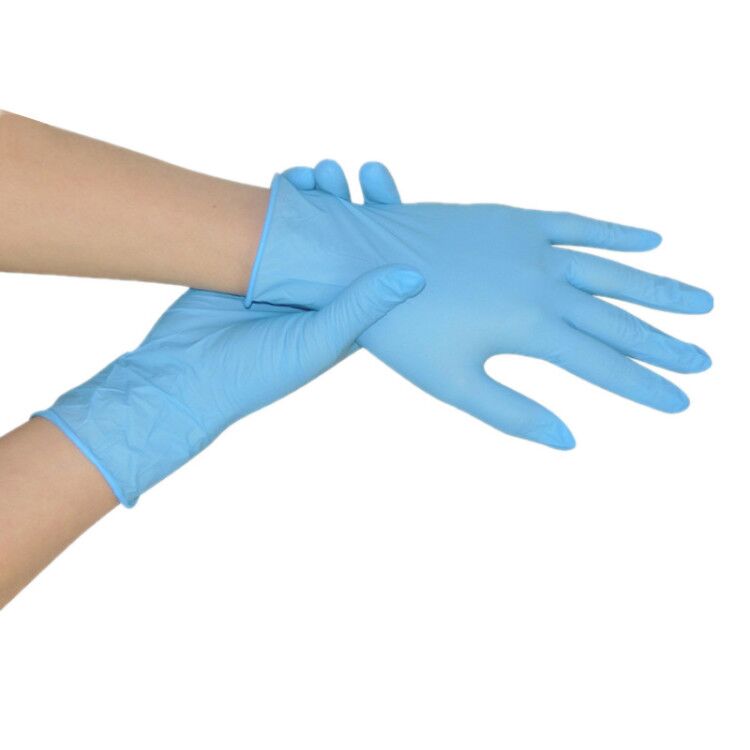 Supply Disposable Nitrile Exam Gloves Non Latex Powder Free Non-Slip