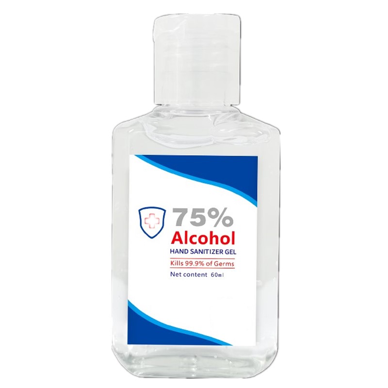 Pocket 60ml Waterless 75% Alcohol Hand Sanitizer Gel Disinfectant Skin Care