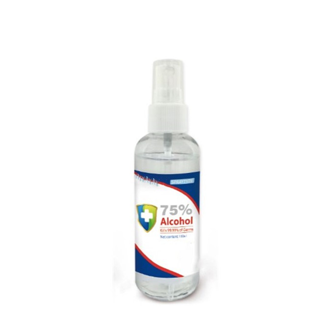 Hot Sell 100ml 75% Alcohol Spray Disinfectant Sterilization Rate 99.99%