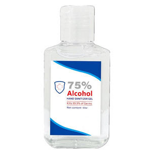 Pocket 60ml Waterless 75% Alcohol Hand Sanitizer Gel Disinfectant Skin Care