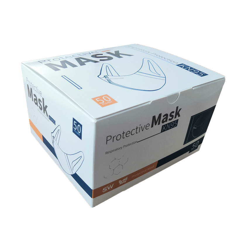 KN95 Antivirus Dust Particle Protective Non-woven White Disposable Face Mask